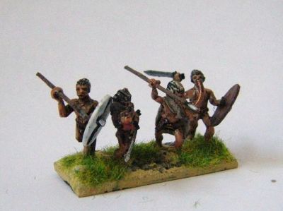 Gaeasati Warriors
Xystons Gaeasati Nobles and Fantassins unclothed celtic warriors
From left, WM / XY / WM / XY. Generally the XY figures are better animated and have more detail. 
Keywords: Gaul, galatian, gaeasati