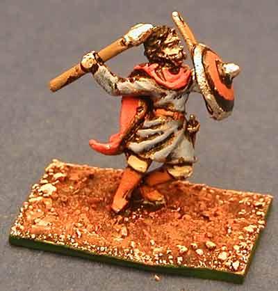 Byzantine Slav Jevelinman attacking
Byzantine range from [url=http://www.15mm.co.uk/The_Byzantines.htm]Isarus[/url] sold by 15mm.co.uk. Pictures provided by the manufacturer
Keywords: maurikian nikephorian slav avar gothfoot