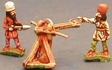 Isarus Miniatures Sassanid Bolt Shooter
Isarus Miniatures figures, from [url=http://www.15mm.co.uk/]15mm.co.uk[/url], pictures provided by the manufacturer. Figure code / description: sp3 / bolt shooter and crew
Keywords: Sassanid