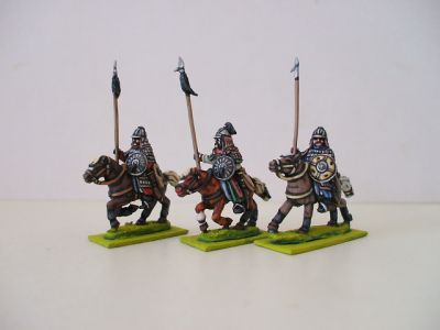 Mongol Heavy cavalry with lance/shield - 4 horsemen/3 horse variants
Mongols from [url=http://www.legio-heroica.com/Mongoli-en.html]Lehio Heroica[/url] - pictures from the manufacturer
Keywords: Mongol Mongol lmongol nomad