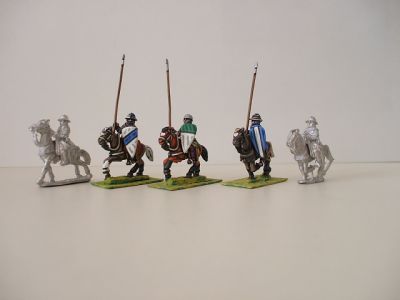 Feudal Mounted sergeants with lance 1195-1250 - long shield
1195 to 1250 Feudal range from [url=http://www.legio-heroica.com/]Legio Heroica[/url]. Pictures provided by the manufacturer Mounted sergeants with lance 1195-1250 - long shield (5 sergeant/5 horse variants) Lances included
Keywords: efknights crusader latins emgerman