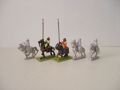 Feudal Mounted sergeants with lance 1230-1250 - short shield (5 sergeants/5 horse variants) 
1195 to 1250 Feudal range from [url=http://www.legio-heroica.com/]Legio Heroica[/url]. Pictures provided by the manufacturer Mounted sergeants with lance 1230-1250 - short shield (5 sergeants/5 horse variants) Lance included
Keywords: efknights crusader latins emgerman