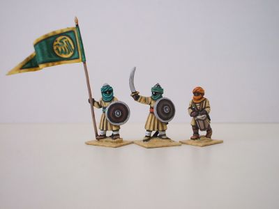 Crusade Era Arab Sudanese infantry command  (Abid al-shira) 
Arabs from [url=http://www.legio-heroica.com/Musulmani-en.html]Legio Heroica[/url], pics supplied by the manufacturer 
Keywords: Arab fatimid seljuk ayyubid mamluk berber abbasid
