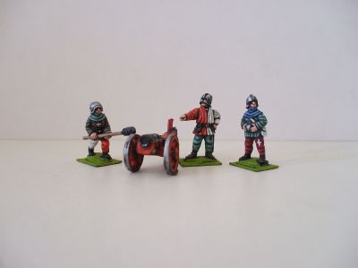 1450-90 Swiss Light Gun
Swiss from [url=http://www.legio-heroica.com]Legio Heroica[/url] images provided by the manufacturer. Light gun with 3 servants
Keywords: Swiss