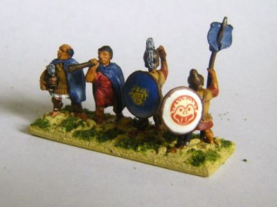 Hellenistic Hoplite Officers
Painted by Martin van Tol 
Keywords: Hoplite