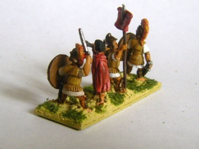 Hellenistic Hoplite Officers
Painted by Martin van Tol 
Keywords: Hfoot