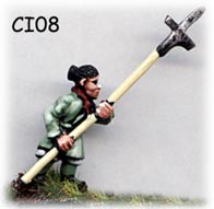 Han / Warring States / Qin Chinese unarmoured halberdier
Chinese troops from Museum Miniatures - pictures from the manufacturer
Keywords: Han Qin Han / Warring States / Qin Chinese unarmoured halberdier
Chinese troops from Museum Miniatures - pictures from the manufacturer
Keywords: Han Qin