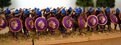 Alexandrian Macedonian Hypaspists from theonetree Painting Service
Alexandrian Macedonians painted by pro-painters [url=http://www.fieldofglory.net/index.html]theonetree Painting Service[/url] - click their name to see more great painting
Keywords: Alexandrian hhfoot