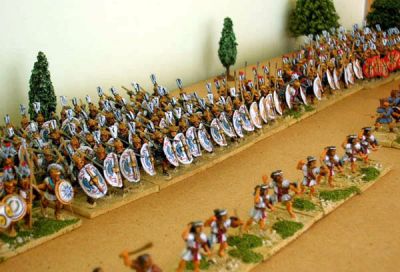 Mid Republican Romans painted by theonetree Painting Service
Belived to be Xyston figures, these MRR were painted by [url=http://www.fieldofglory.net/index.html]theonetree Painting Service[/url] (click that link to go to their site for more info and pics)
Keywords: MRR