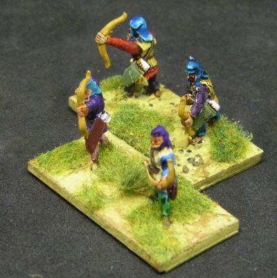 Xyston and Museum Persian Bowmen
Xyston and Museum Persian Bowmen. The Museum Z Range guys have a lot less detail than the Xyston ones, which means as a consequence the Xyston guys take Contrast-style paints much, much better 
