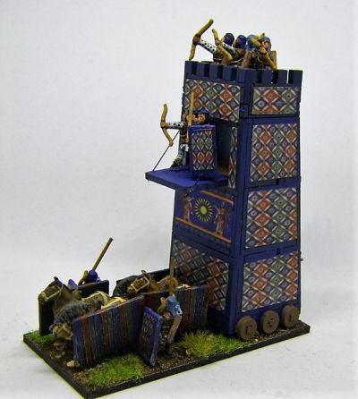 Siege Tower
A Pendraken 10mm MDF Siege tower with Essex 15mm Crew, and "wallpaper" downloaded from the internet
