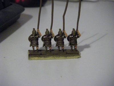Hellenistic Pikemen
Pikemen being painted - added a few bits of flesh coloured paint
Keywords: HHFOOT Alexandrian