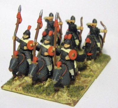 Byzantine Cavalry - mixed formation
Byzantine Cavalry - Essex Maurikian range
Keywords: EBYZANTINE THEMATIC