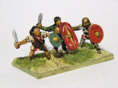 Corvus Belli Spanish Scutarii
Scutarii (and mounted officers)
Keywords: ASPANISH