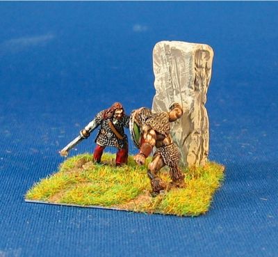 Romano British Beowulf and Grendel
Painted by Bob in Edmonton [url=http://web.mac.com/bob.barnetson/iWeb/EWG/Welcome.html]His blog with more great painting is here[/url] 
Keywords: LIR romano