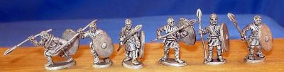 Romano-British Unarmoured Spear/Auxilia
Romano-British from [url=http://www.splinteredlightminis.com]Splintered Light[/url]. Photos with kind permission of the manufacturer. 
Keywords: Romano LIR