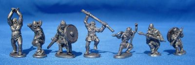 Saxon infantry personalities
Saxons from [url=http://www.splinteredlightminis.com]Splintered Light[/url]. Photos by permission of the manufacturer. 
Keywords: Saxon saxon