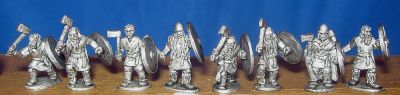 Saxon infantry with axes
Saxons from [url=http://www.splinteredlightminis.com]Splintered Light[/url]. Photos by permission of the manufacturer. 
Keywords: Saxon saxon