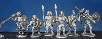 Scots-Irish bare-chested Irish warriors
Scots Irish from [url=http://www.splinteredlightminis.com/scotirish.html]Splintered Light[/url] Photos with permission of the manufacturer. 
Keywords: Scots-Irish pict