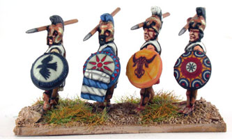 Hoplites 
Pro-painted by [url=http://www.steve-dean.co.uk]Stve Dean Painting[/url]
Keywords: HGREEK