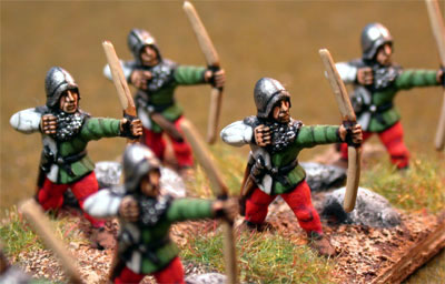 Medieval Archers
Pro-painted by [url=http://www.steve-dean.co.uk/] Steve Dean Painting [/url]
Keywords: medfoot