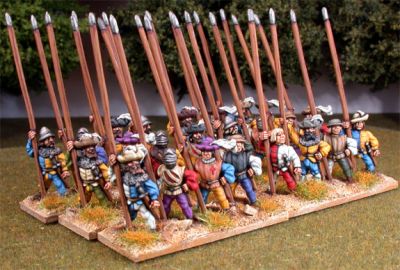 Medieval Pikemen 
Pro-painted by [url=http://www.steve-dean.co.uk/] Steve Dean Painting [/url]
Keywords: medfoot medgerman