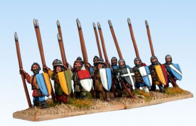 Medieval Spearmen
Pro-painted by [url=http://www.steve-dean.co.uk/] Steve Dean Painting [/url]
Keywords: lhungarian medspear