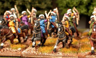 Ottoman / Turkish Light Horse bowmen
Pro-painted by the very impressive [url=http://www.steve-dean.co.uk/] Steve Dean painting[/url], used by Essex for their own Gallery pictures
Keywords: ottoman turk nomad