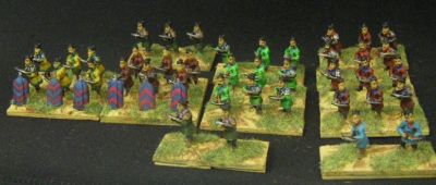 Chinese crossbow armed troops
Museum Miniatures crossbowmen
Keywords: Han