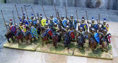 Nikephorian & Late Thematic Kavalloroi
Converted Essex Maurikian figures
