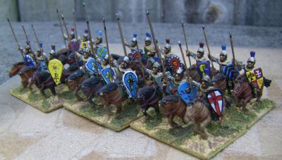 Nikephorian & Late Thematic Kavalloroi
Converted Essex Maurikian figures
