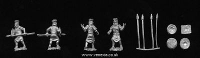 Vexilia Philistine  assorted heavy spearmen
Philistines from [url=http://www.vexillia.ltd.uk/venexia/shop15_bib.html]Venexia[/url]
Keywords: Philistine