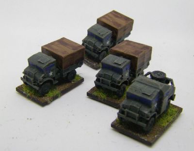 British trucks and quad tractor
