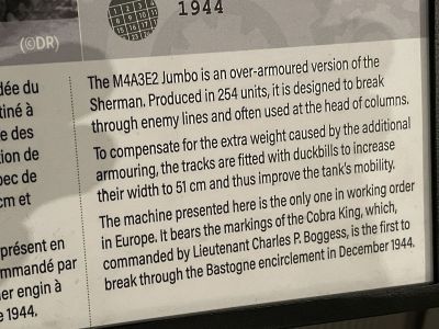 Jumbo info plate
