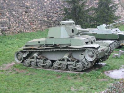 Click to view full size image
==============
Skoda - CKD (S-II-a) (T-11) LT vz.35,
or Pz 35(t) as the Wermacht called it. Photos taken by my brother at Belgrade Army Museum
Skoda - CKD (S-II-a) (T-11) LT vz.35,
or Pz 35(t) as the Wermacht called it. Photos taken by my brother at Belgrade Army Museum