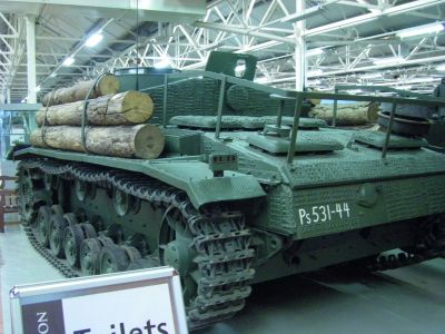 Finnish StuG III 40 Ausf G
The final and by far the most common of the StuG series. The Sturmgesch�tz III (StuG III) assault gun was Germany's most produced armoured fighting vehicle during World War II. It was built on the chassis of the proven Panzer III tank. Initially intended as a mobile, armoured light gun for infantry support, the StuG was continually modified and was widely employed as a tank destroyer.
