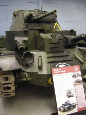Cruiser, Mk I (A9)
The Tank, Cruiser, Mk I (A9) was a British cruiser tank of the interwar period. It was the first cruiser tank: a fast tank designed to bypass the main enemy lines and engage the enemy's lines of communication, along with enemy tanks. The Cruiser Mk II was a heavier armoured adaptation of the Mark I developed at much the same time.
