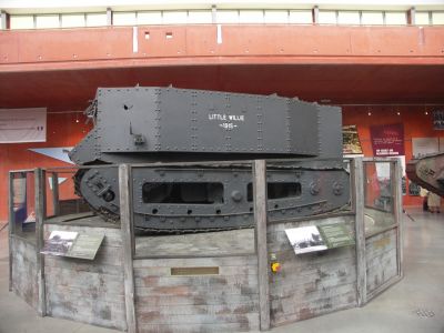 Little Willie
Little Willie was a prototype in the development of the British Mark I tank. Constructed in the autumn of 1915 at the behest of the Landships Committee, it was the first completed tank prototype in history. Little Willie is the oldest surviving individual tank, preserved as one of the most famous pieces in the collection of the British Bovington Tank Museum.
