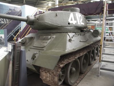 T34/85
The T-34 was a Soviet medium tank produced from 1940 to 1958. When it first appeared on the battlefield in 1941, German tank generals von Kleist and Guderian called it "the deadliest tank in the world."

