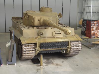 The Tiger I
The greater penetrating power of the Tiger's gun meant that it could destroy many of its opponents at ranges at which they could not reach, let alone penetrate. Compounding the danger to Allied tank crews was the superior quality of German optics, allowing them better accuracy at distance and increasing their chances of a hit on the first shot. In open terrain this was a major tactical advantage. Opposing tank units were often required to make a flanking attack in order to knock out a Tiger.
