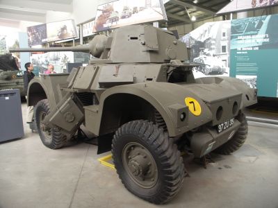 Humber Armoured Car
The vehicle was used in the North African Campaign from late 1941 by the 11th Hussars and other units. It was also widely used in the European theatre by reconnaissance regiments of British and Canadian infantry divisions. A few vehicles were used for patrol duty along the Iran supply route. The Humber armoured car was also used in Burma.
A captured vehicle (a Mk IV) was used by the Aufkl�rungs Abt of the 9th SS Panzer Division Hohenstaufen at Arnhem
