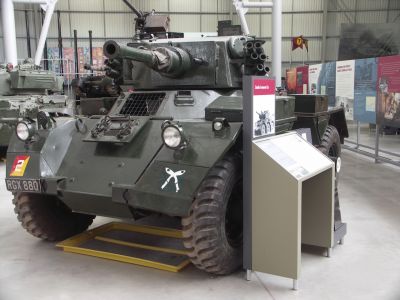 Saladin Armoured Car
The Saladin was the armoured car of Alvis' FV600 series, using similar suspension and drivetrain components to the Saracen armoured personnel carrier, Stalwart High Mobility Load Carrier and Salamander fire tender. It is named after the warrior Saladin, Alvis using names beginning with an "S" for the whole range of FV600 vehicles.
