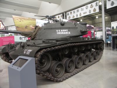 M48
The M48 Patton served as an interim tank in U.S. service until replaced by the U.S. Army's first main battle tank (MBT), the M60.
