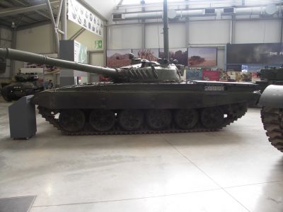 T72 with snorkel
The T-72 is a Soviet second-generation main battle tank that entered production in 1970. It was developed directly from Obyekt-172, and shares parallel features with the T-64A The T-72 was one of the most widely produced post-World War II tanks, second only to the T-54/55 family, and the basic design has also been further developed as the T-90.

