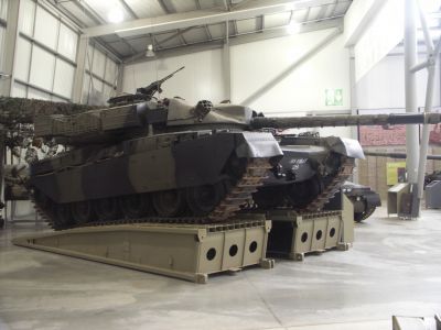 Chieftain
The Chieftain design included a heavily sloped hull and turret which greatly increased the effective thickness of the frontal armour - 388 mm (15.3 in) on the glacis (from an actual thickness of 120 mm (4.7 in)), and 390 mm (15.4 in) on the turret (from 195 mm (7.7 in))
