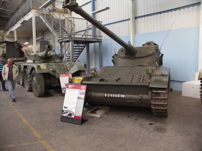 AMX 13
The AMX-13 is a French light tank produced from 1953 to 1985. It served with the French Army and was exported to over twenty-five other nations. Named after its initial weight of 13 tonnes, and featuring a tough and reliable chassis,[1] it was fitted with an oscillating turret built by GIAT Industries (now Nexter) with revolver type magazines which was also used on the Austrian SK-105 K�rassier.
