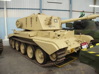 Charioteer
The Charioteer officially known as FV4101 Cromwell Heavy AT Gun and FV4101 Tank Medium, Charioteer was a British armoured fighting vehicle. It was produced in the 1950s as a self-propelled anti-tank gun to add firepower to units serving in West Germany by mounting a 20 pdr (84mm) gun on a Cromwell tank chassis. About 200 units were converted by Robinson and Kershaw Ltd in Cheshire.
