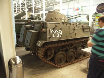 Sch�tzenpanzer SPz 11-2 Kurz
The Sch�tzenpanzer SPz 11-2 Kurz armored reconnaissance vehicle was developed for the West German army and was a minor modification of a French designed vehicle (Hotchkiss SP1A). During the period between 1958 to 1962, the West German army received some 2,374 of these light armoured vehicles with the SPz 11-2 Kurz being developed as the reconnaissance version. 

