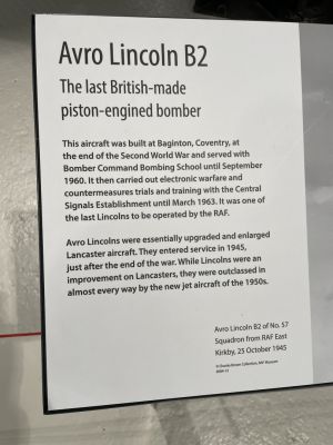 Avro Lincoln signeage
