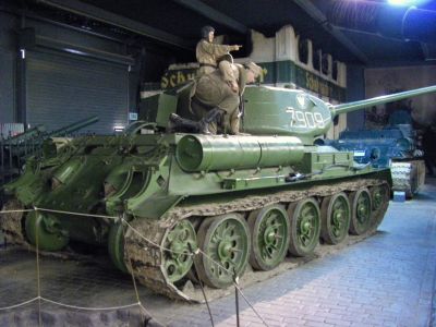 T34/85 
In the Land Warfare Hall 
